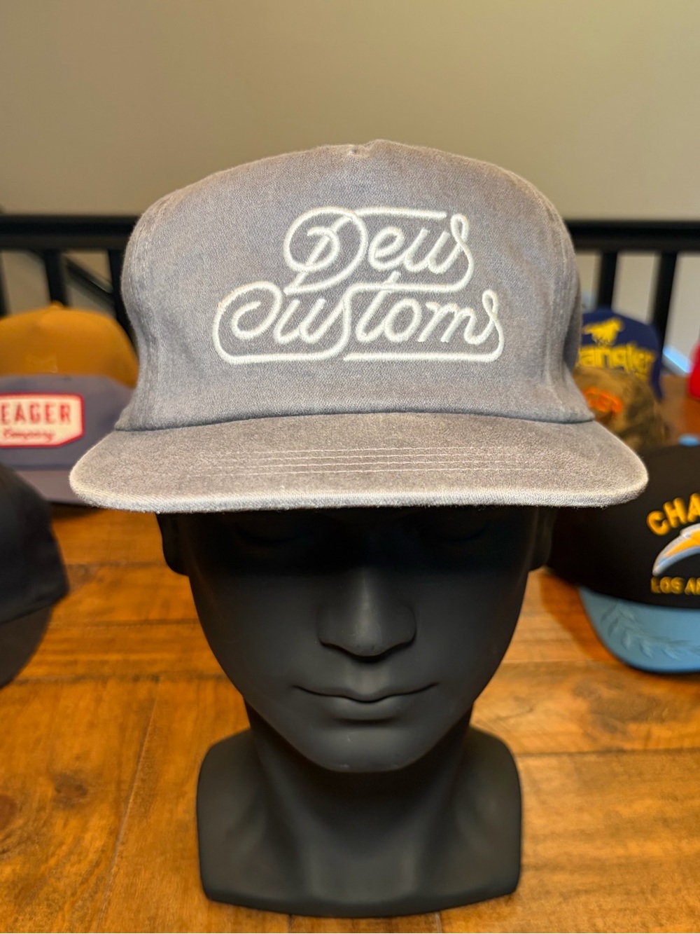 Deus Ex Machina - Deus Customs Gray Embroidered 5-Panel Cap